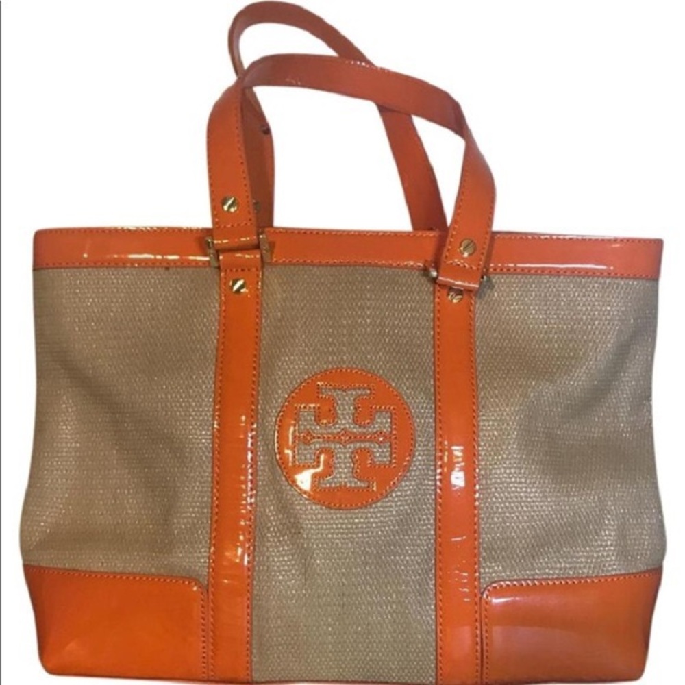 Tory Burch Tote Orange - Picture 1 of 4